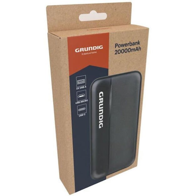 GRUNDIG Powerbank 5000 mAh – juodas