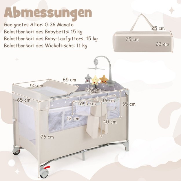 Sulankstoma kelioninė lovytė kūdikiui  3