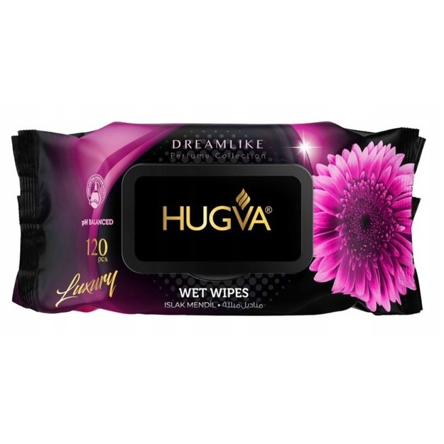 HUGVA Dreamlike parfumuotos drėgnos servetėlės, 120 vnt.