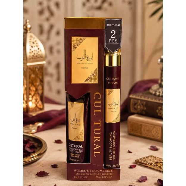 Cultural Amberat Al Aseel kvepalų ir rankų kremo dovanų rinkinys, 65 ml