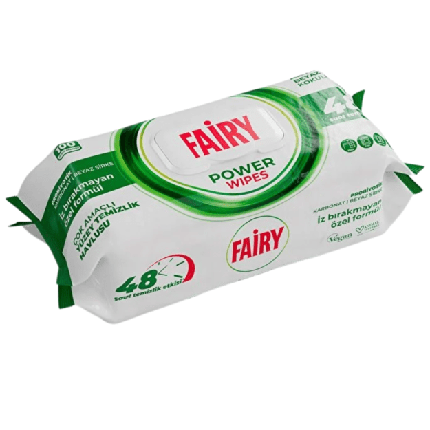 FAIRY Power Wipes – drėgnos universalios valymo servetėlės, 100 vnt 1
