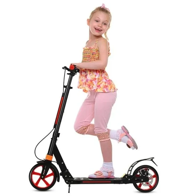 Sulankstomas miesto paspirtukas su dideliais 200 mm ratais 4