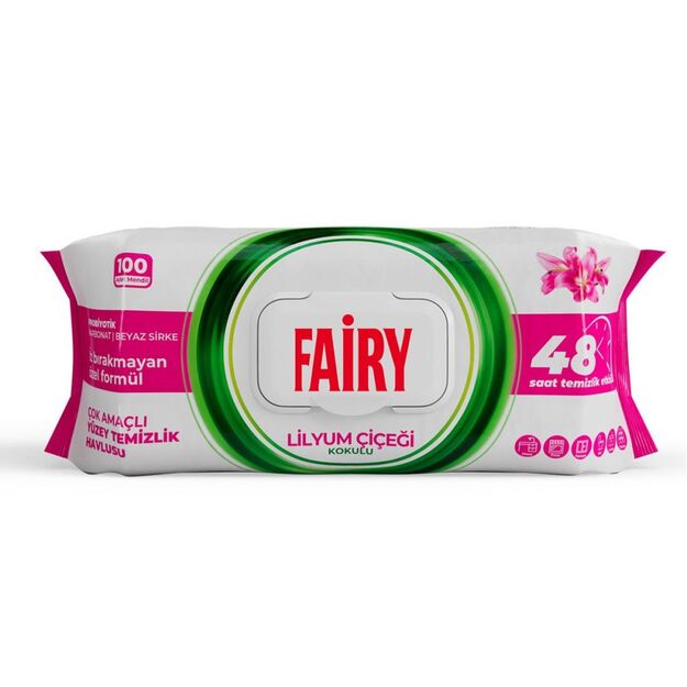 Fairy universalios drėgnos valymo servetėlės su lelijų kvapu – 100 vnt.