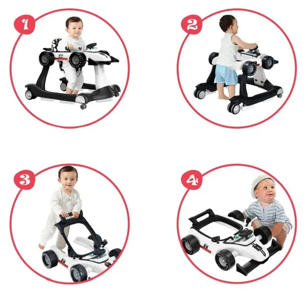 Vaikiška vaikštynė–mašinėlė 4in1 su garsais ir švieselėmis 2