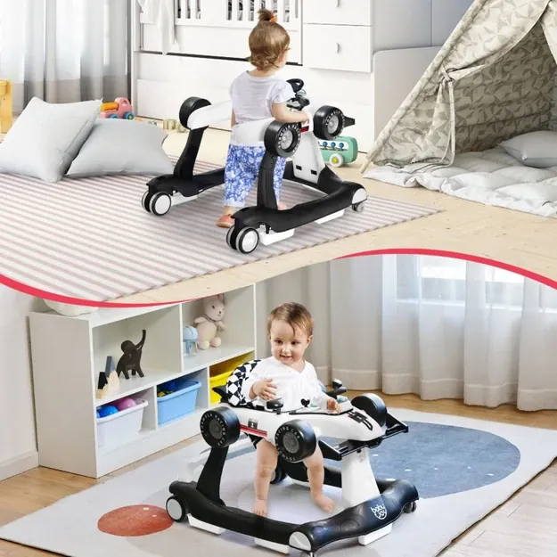 Vaikiška vaikštynė–mašinėlė 4in1 su garsais ir švieselėmis 1