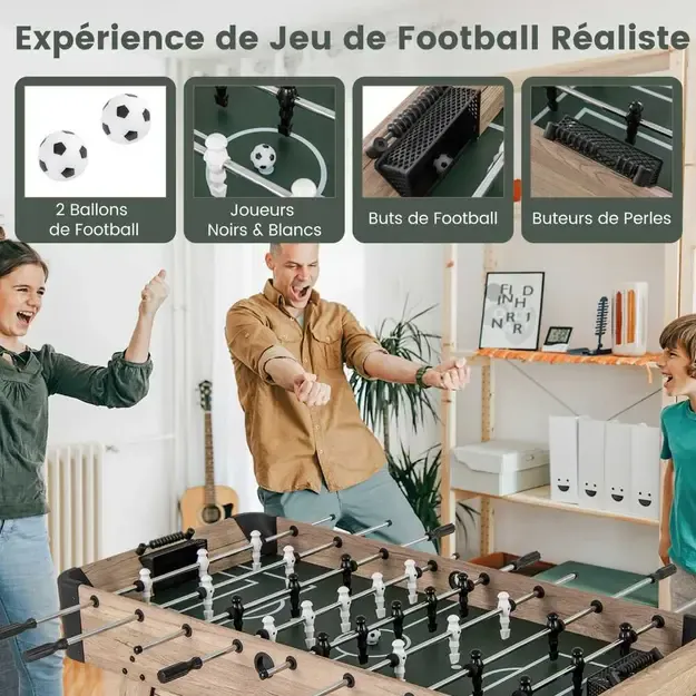 Stalo futbolas 117 × 67,5 × 84,5 cm – futbolo stalas visai šeimai 2