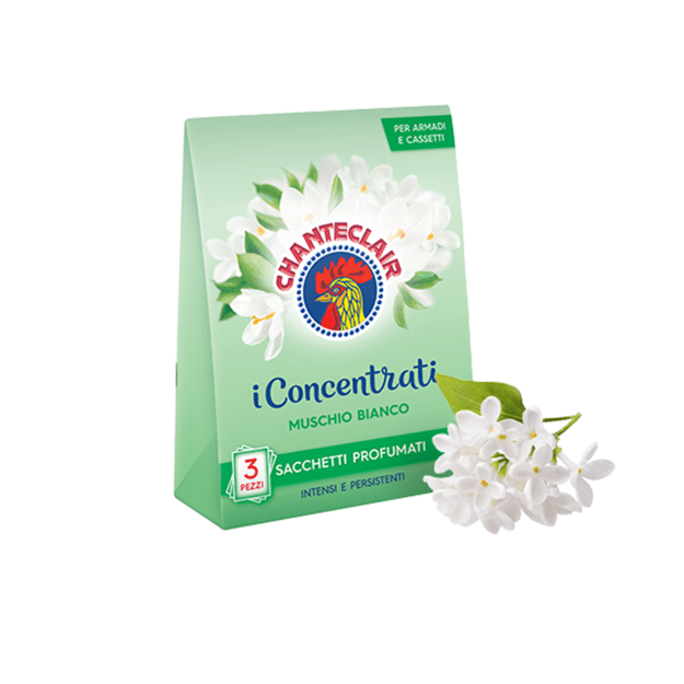 CHANTECLAIR I Concentrati – Muschio Bianco kvapiosios pagalvėlės, 3 vnt.
