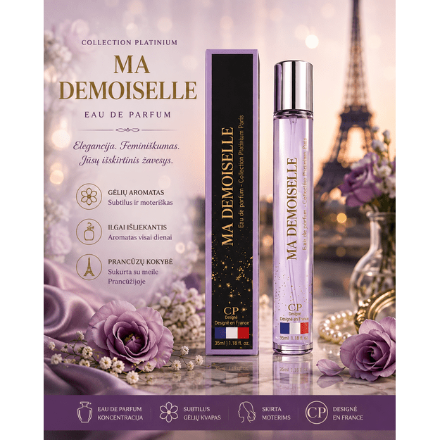 Collection Platinium Ma Demoiselle Eau de Parfum moterims, 35 ml