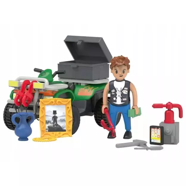 Keturratis automobilis vaikams 26 dalių žaislas