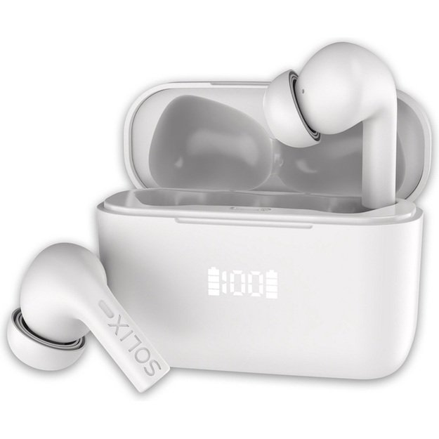 Solix Expedition Pro belaidės Bluetooth ausinės – baltos