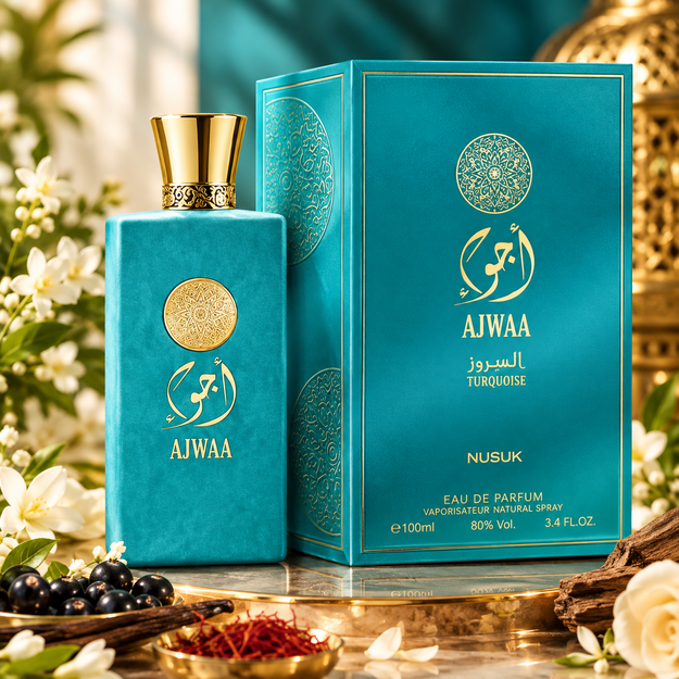 Nusuk Ajwaa Turquoise EDP moteriški kvepalai, 100 ml