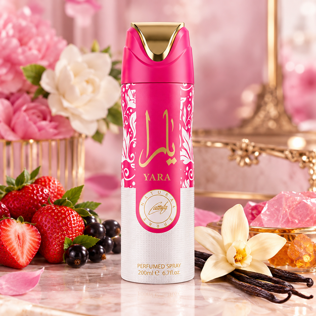 Lattafa Yara Candy parfumuotas kūno purškiklis, 200 ml